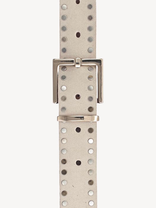 Riem met klinknagels, dunkle vanille, hi-res