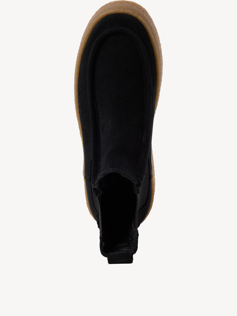 Leder Chelsea Boot - schwarz, BLACK, hi-res