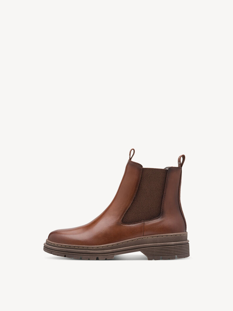 Bottine Chelsea en cuir - marron, MUSCAT LEATHER, hi-res