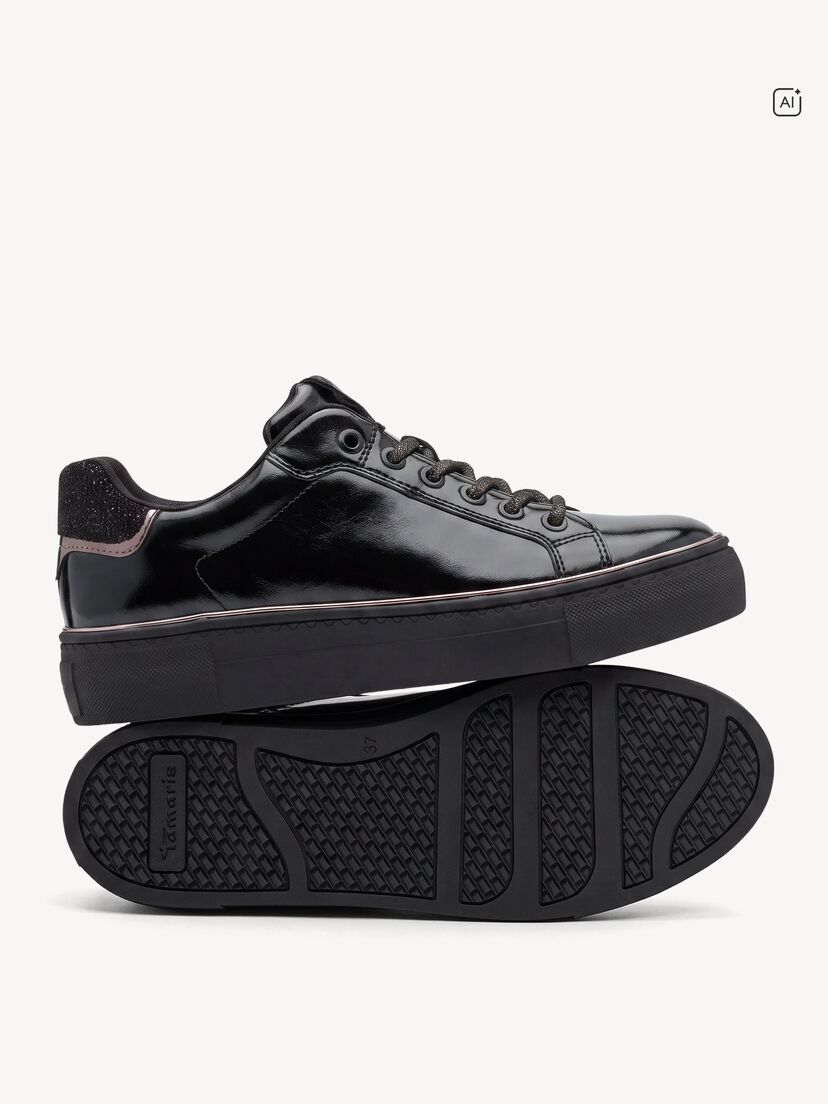 Sneaker - zwart, BLACK, hi-res