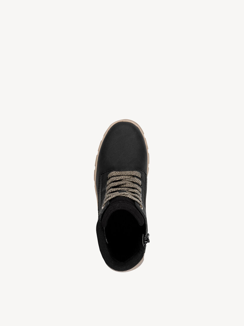 Enkellaarsje - zwart, BLACK, hi-res