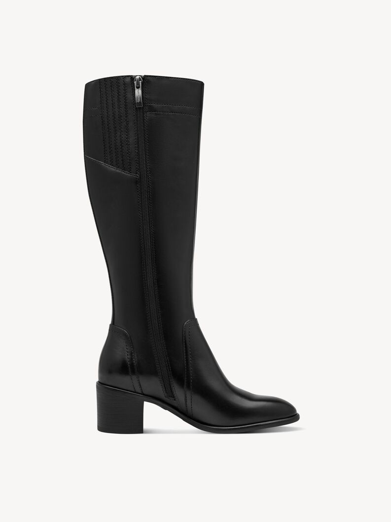 Boots, BLACK LEATHER, hi-res