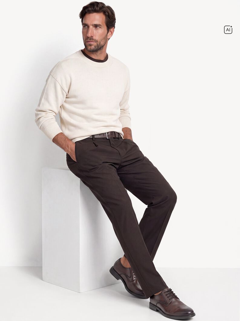 Lederhalbschuh - braun, MOCCA, hi-res