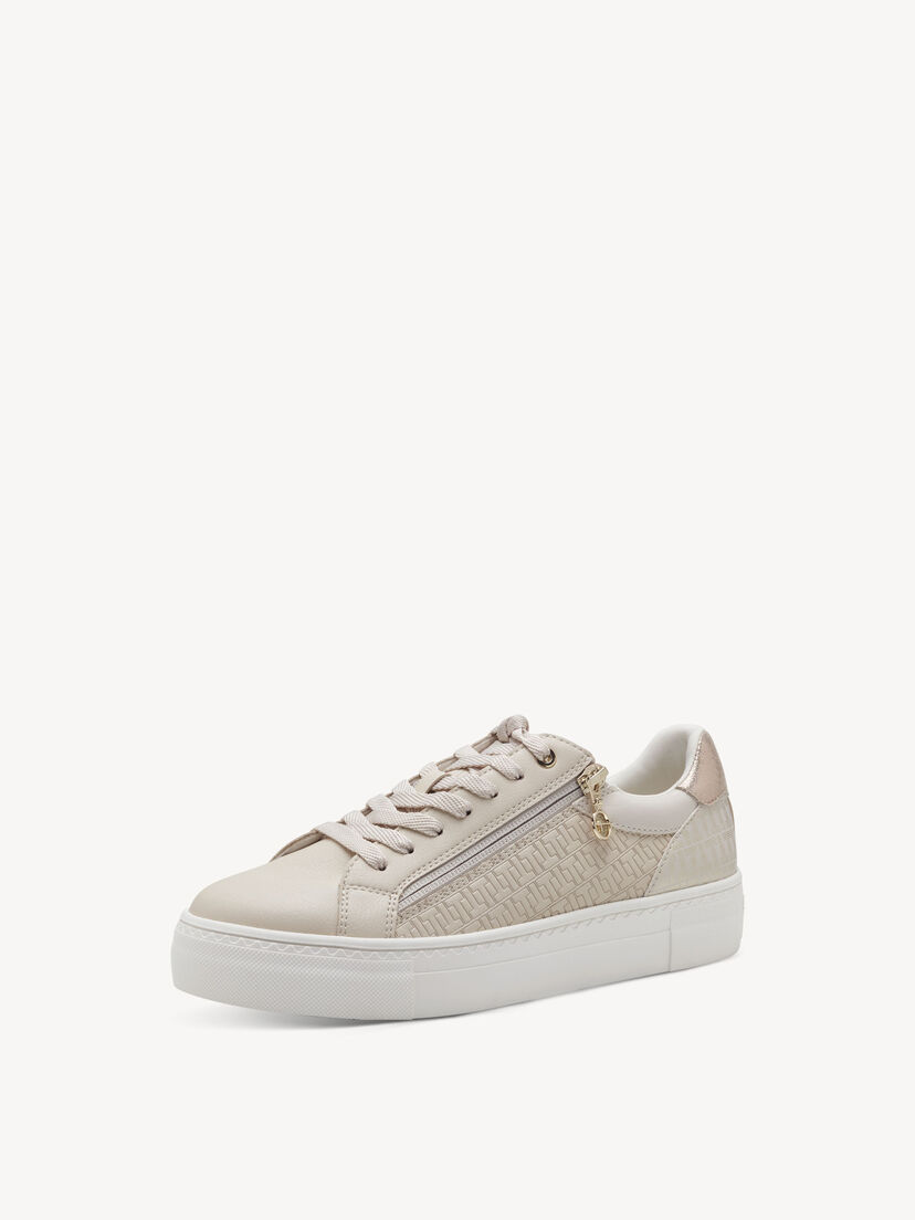 Sneaker - beige, IVORY/GOLD, hi-res