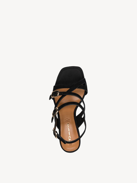 Sandaaltje, BLACK SUEDE, hi-res
