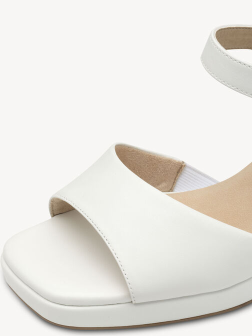 Heeled sandal, WHITE NAPPA, hi-res