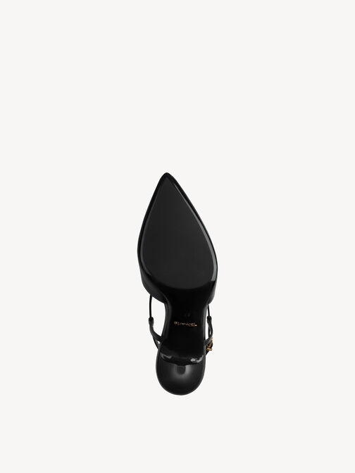 escarpin, BLACK LEATHER, hi-res