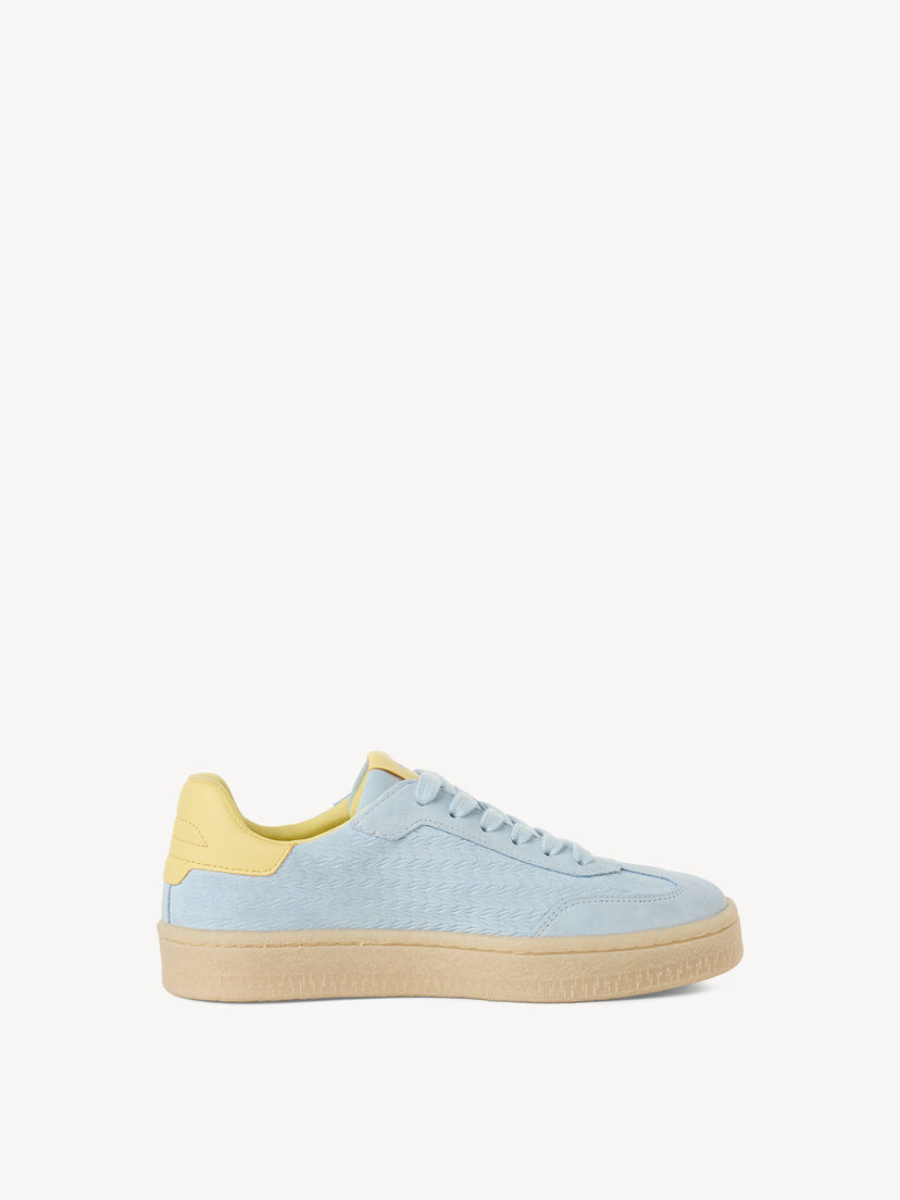 Leren Sneaker - blauw, LIGHT BLUE, hi-res