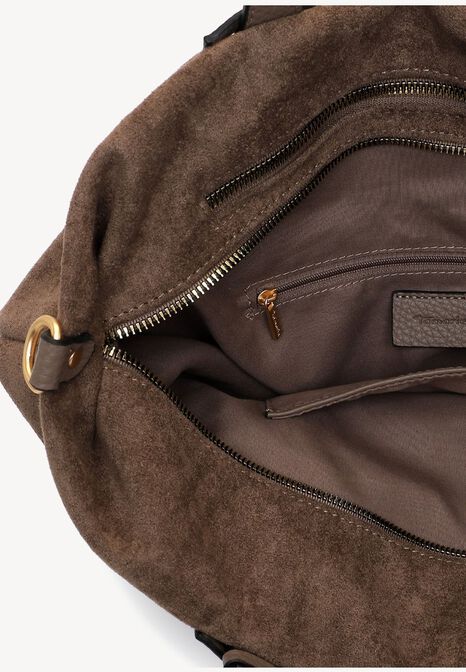 Shopping bag, taupe, hi-res