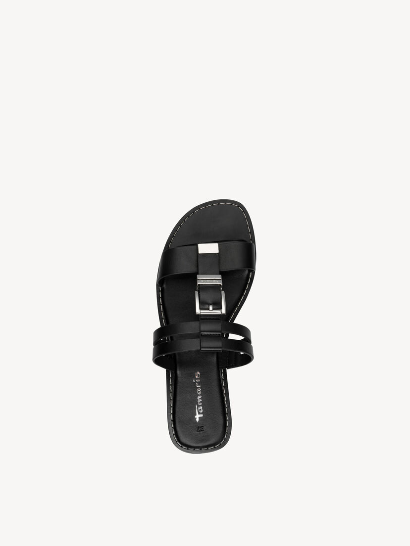 Slipper - zwart, BLACK, hi-res