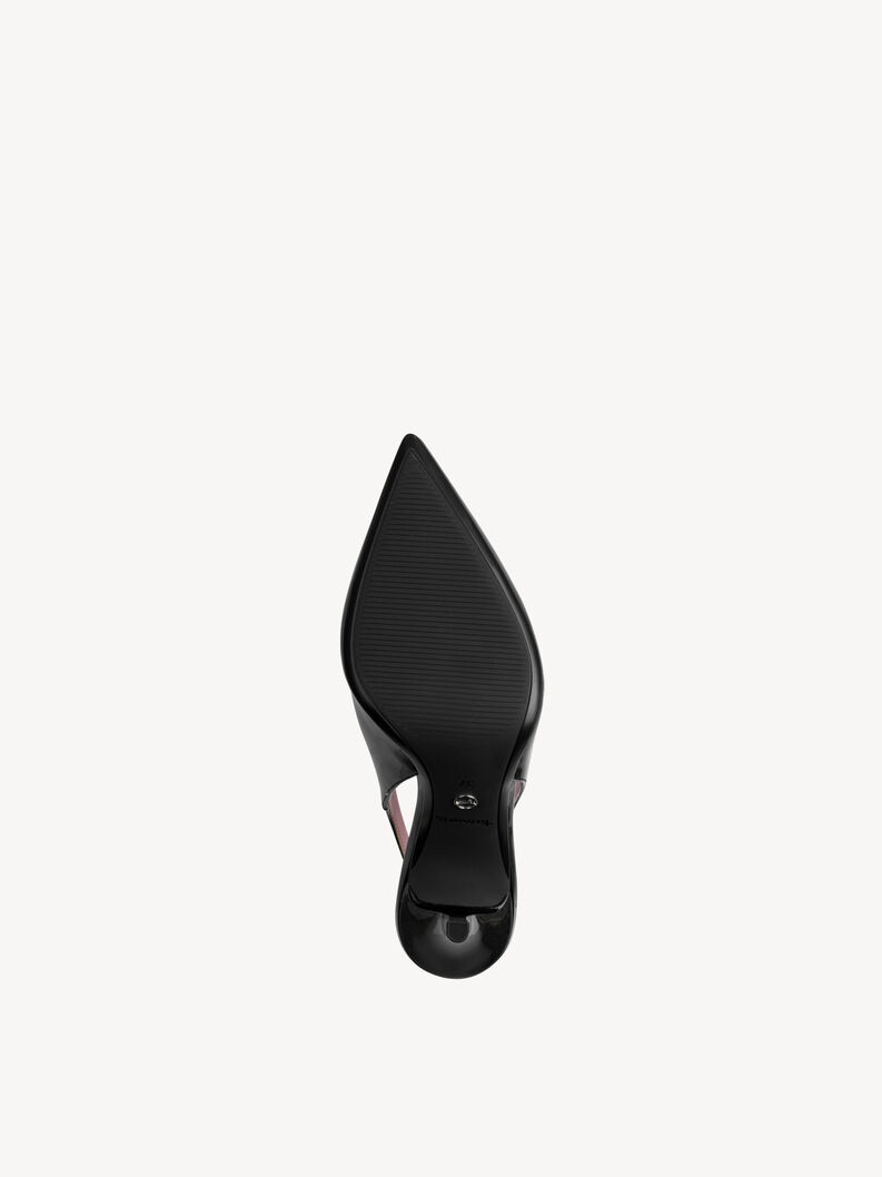 Klapki sling - czarny, BLACK, hi-res