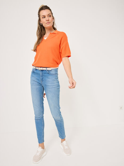 Polo Sweater, Nasturtium, hi-res
