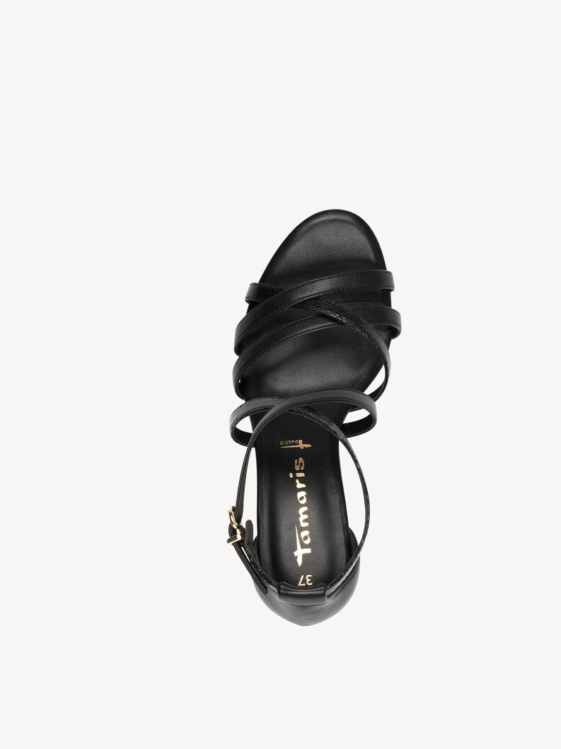 Sandalette - sort, BLACK, hi-res