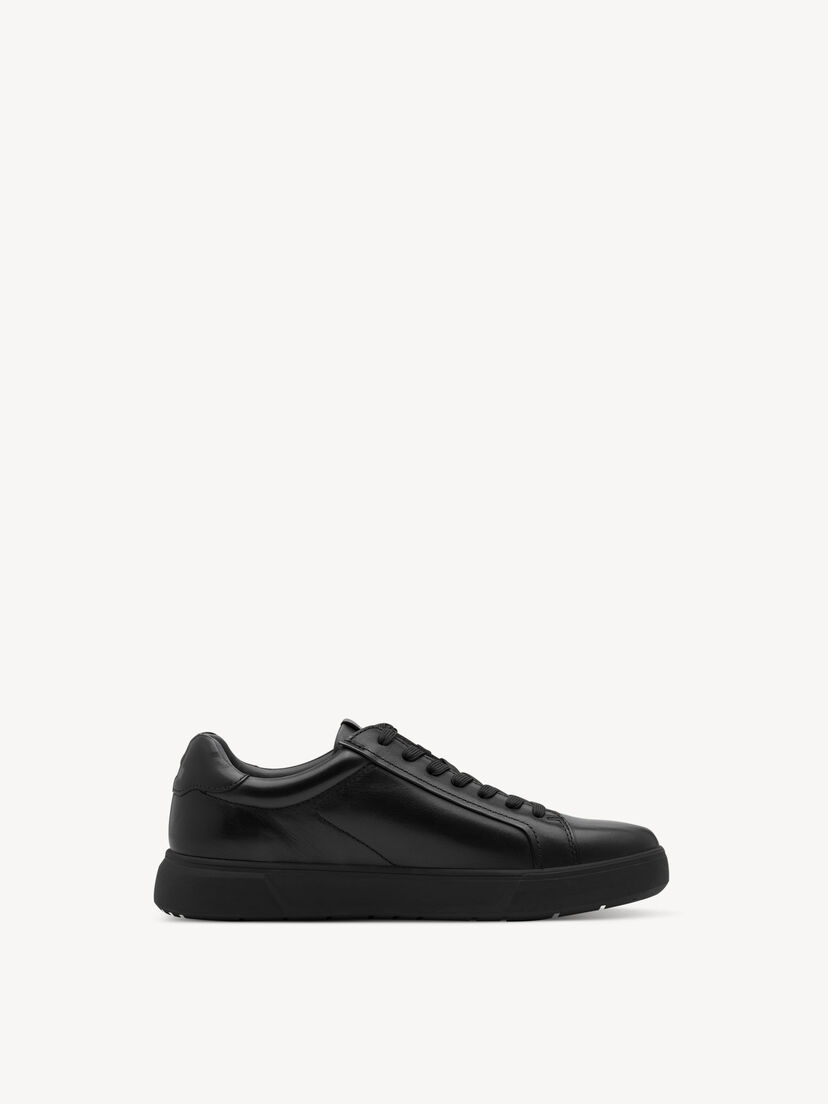 Leren Sneaker - zwart, BLACK, hi-res