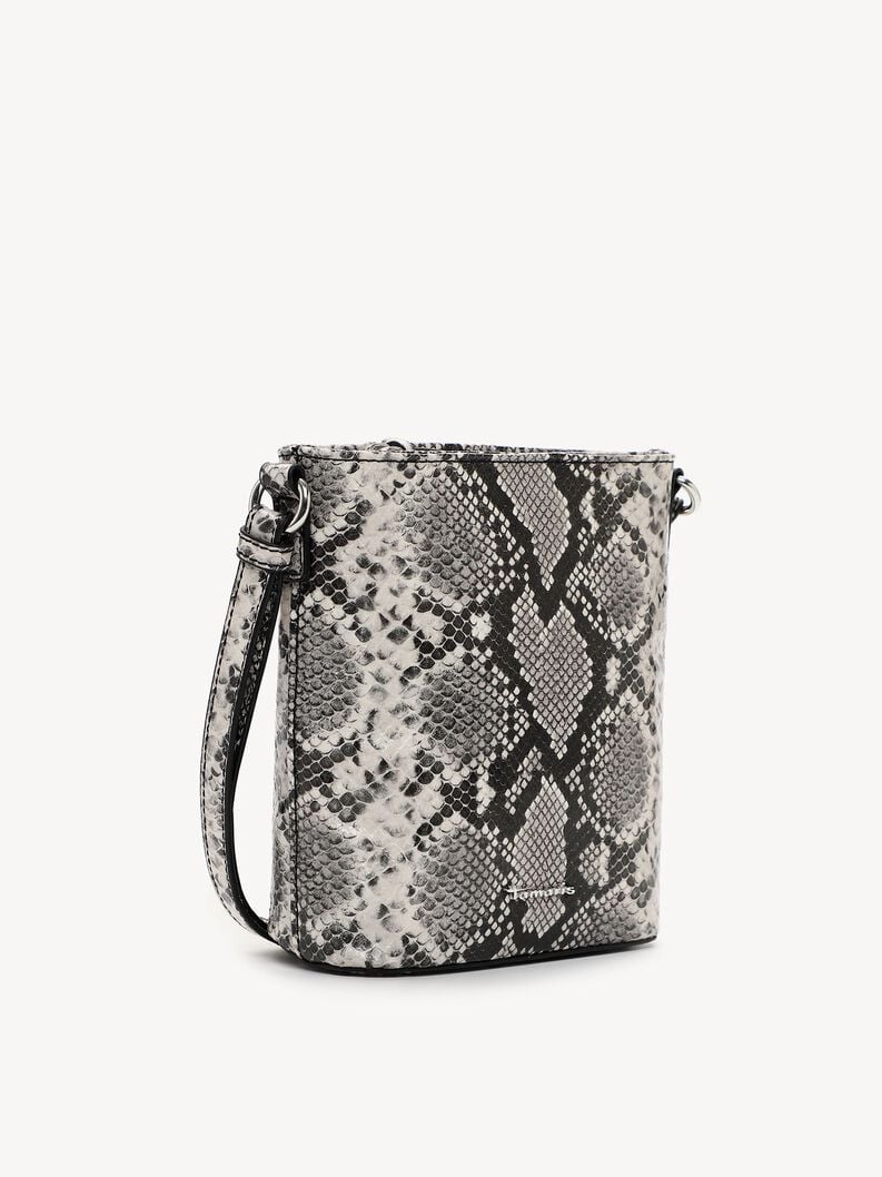 Satchel - black, white-snake, hi-res