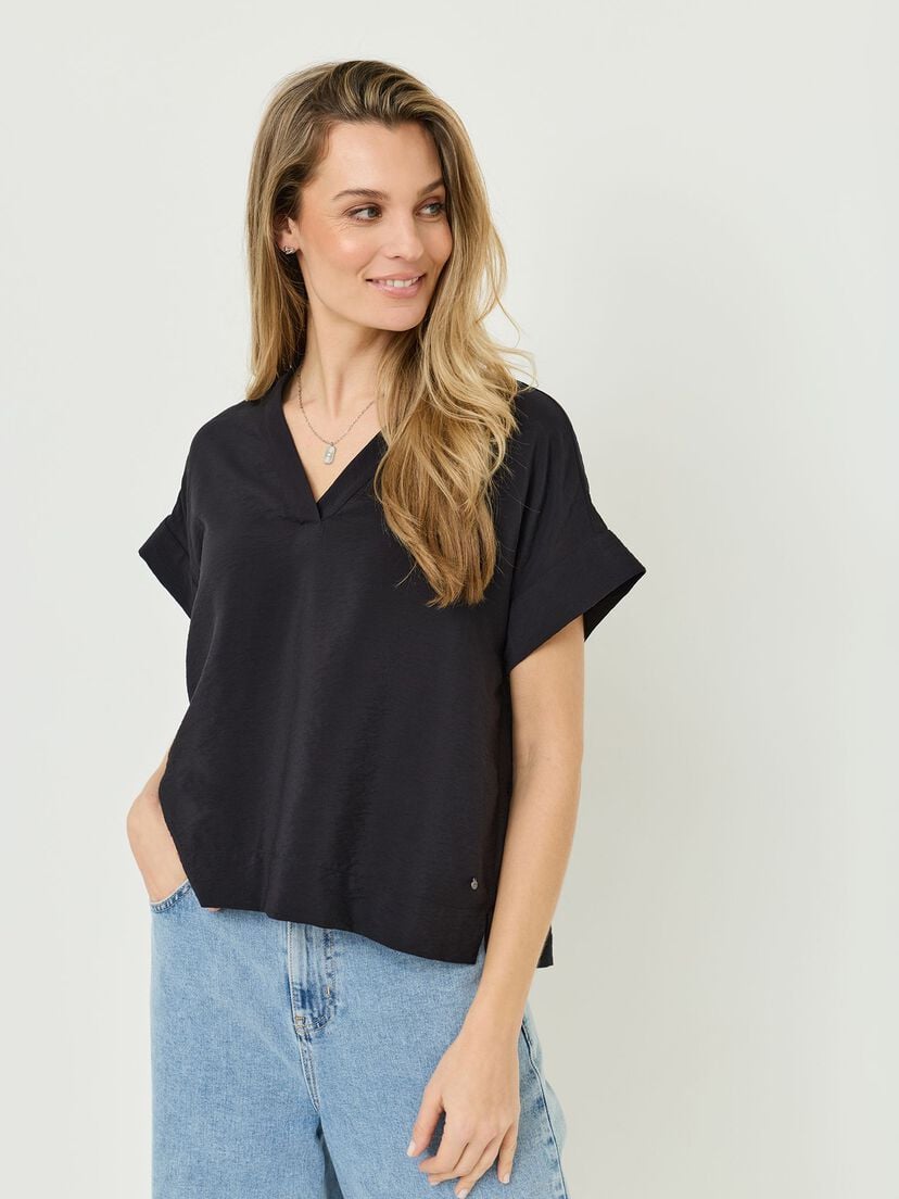 Blouse - zwart, Black Beauty, hi-res