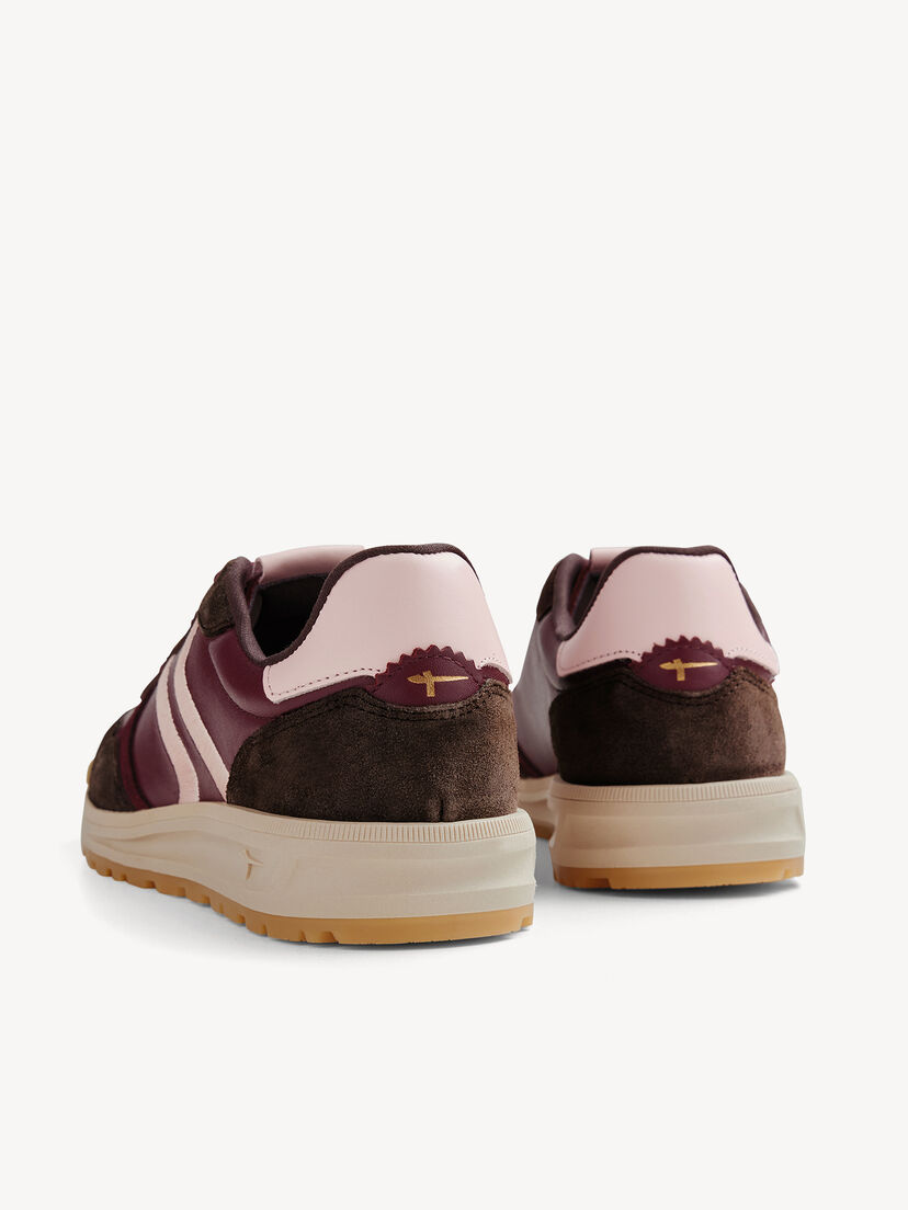 Leren Sneaker - rood, MERLOT COMB, hi-res