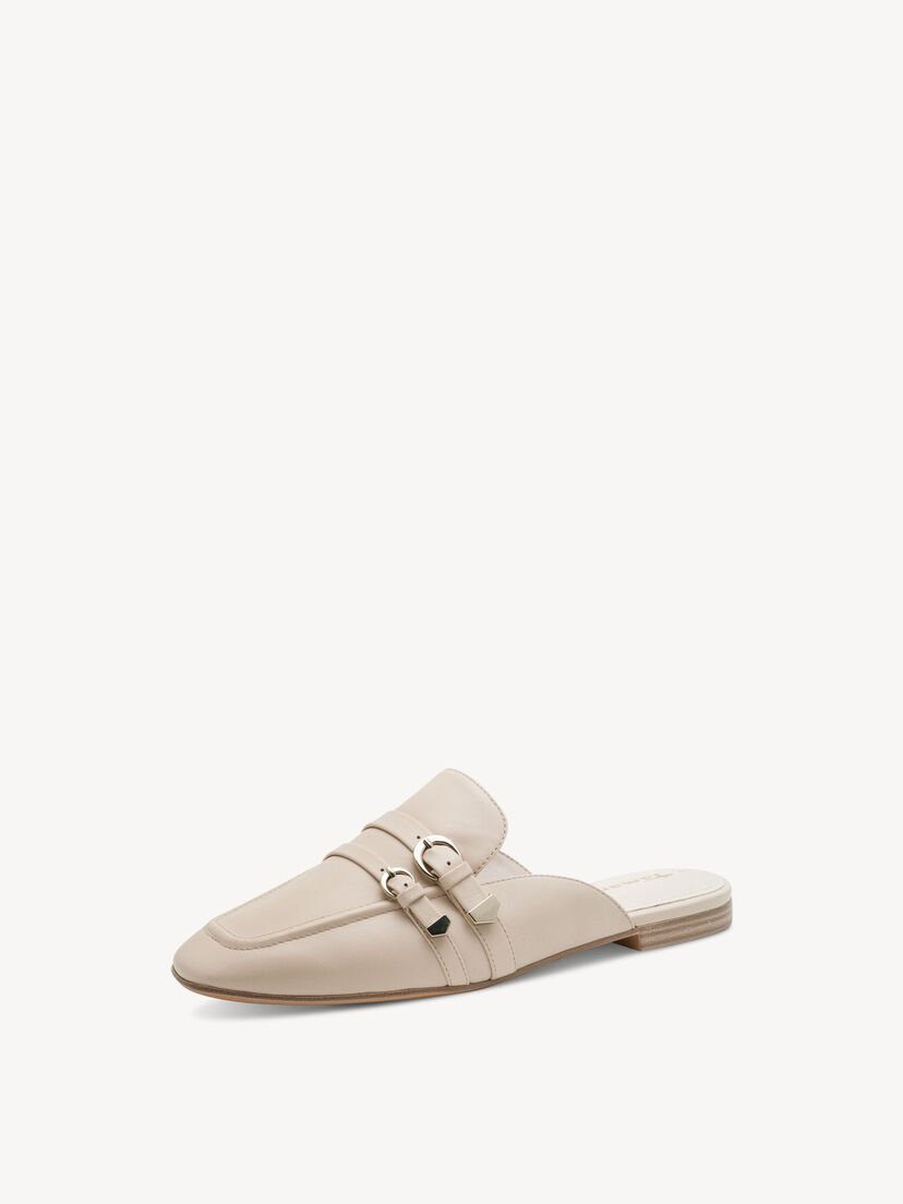 Leren Slipper - beige, IVORY LEATHER, hi-res