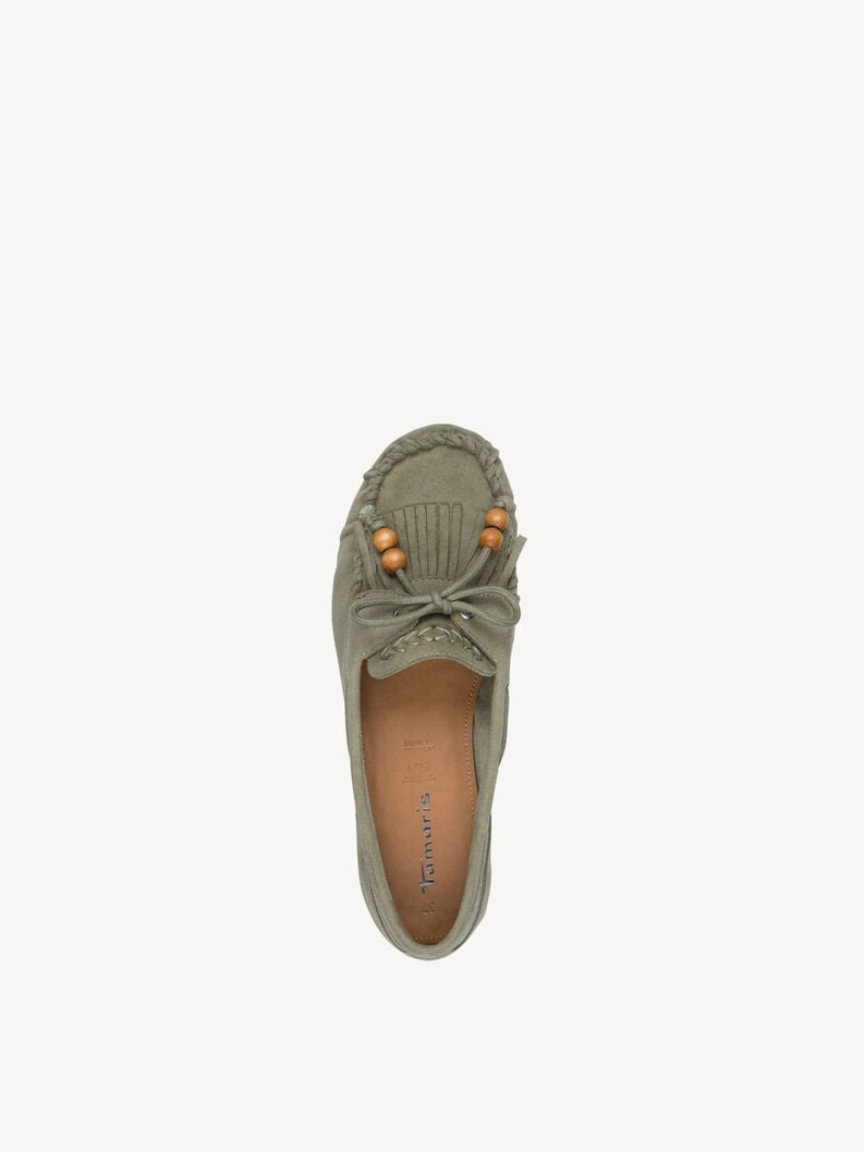 Leren Mocassin - groen, SAGE, hi-res