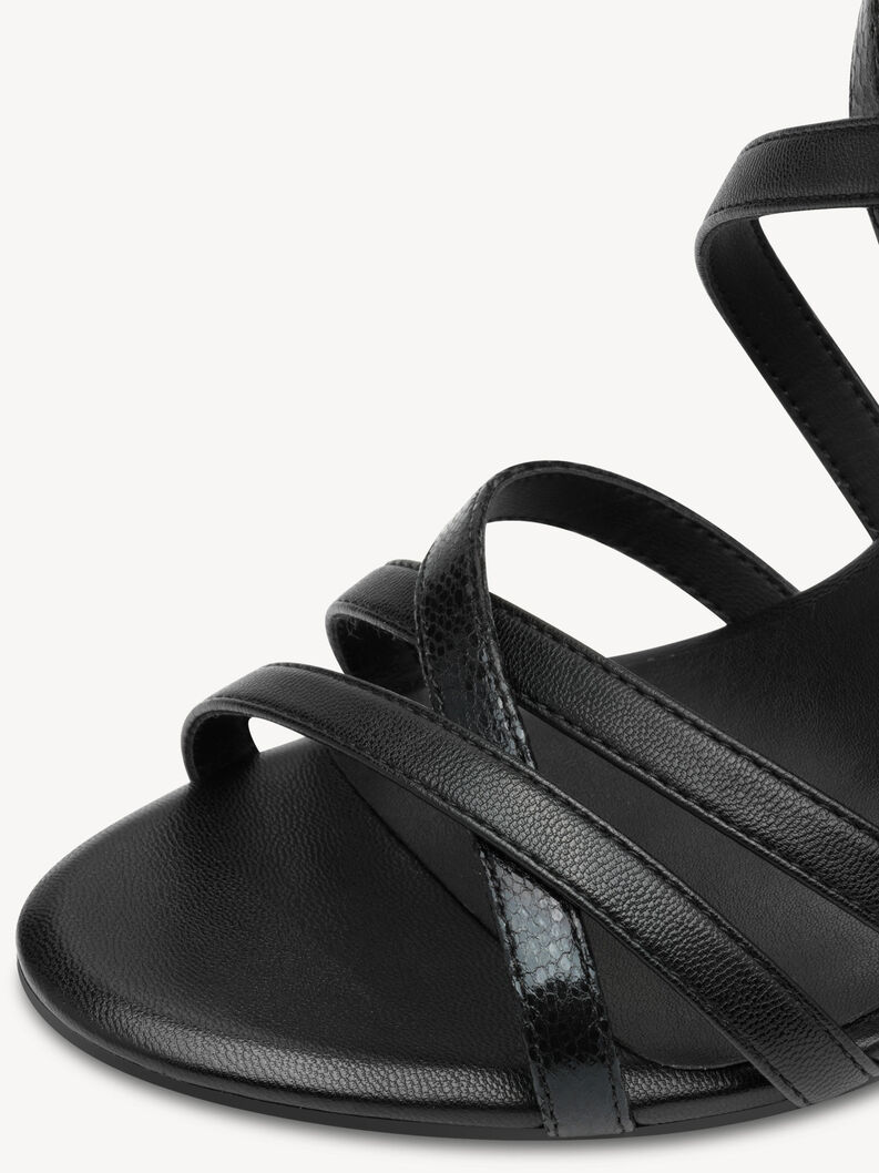 Sandalette - sort, BLACK, hi-res