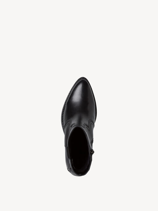 Enkellaarsje, BLACK LEATHER, hi-res