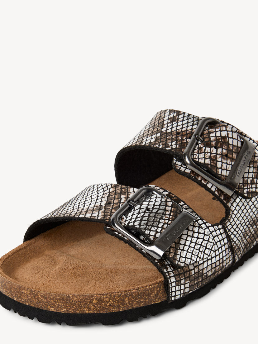 Slipper - zwart, BLACK/SNAKE, hi-res