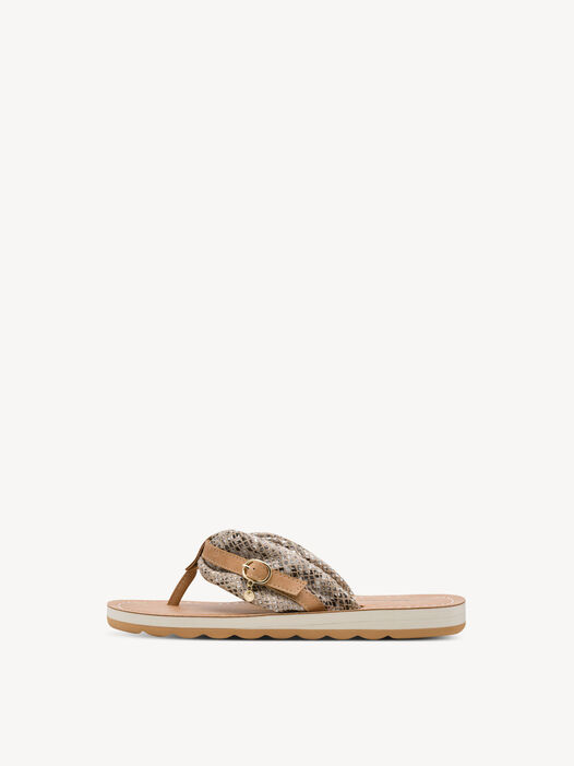 Flip Flops, BEIGE SNAKE, hi-res
