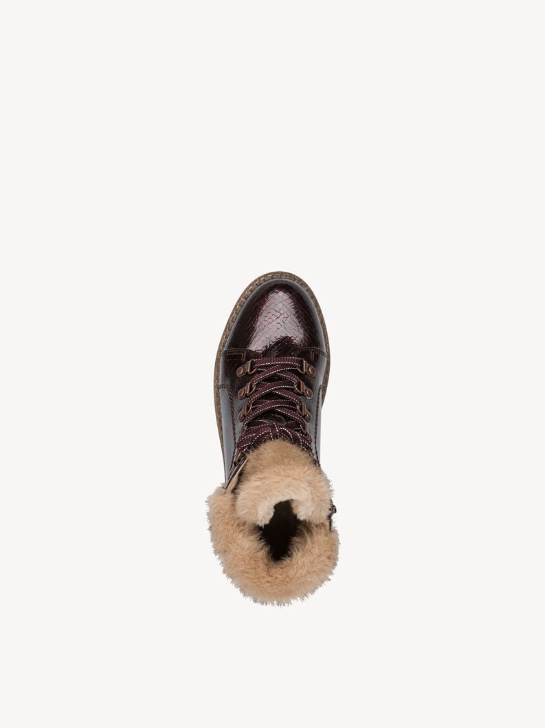Stiefelette - rot Warmfutter, MERLOT PATENT, hi-res