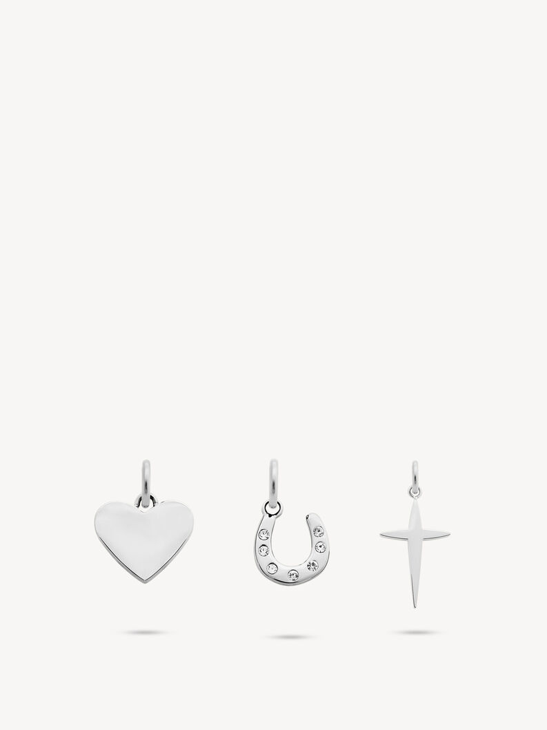 Ensemble de charms - argent&eacute;s, argent, hi-res