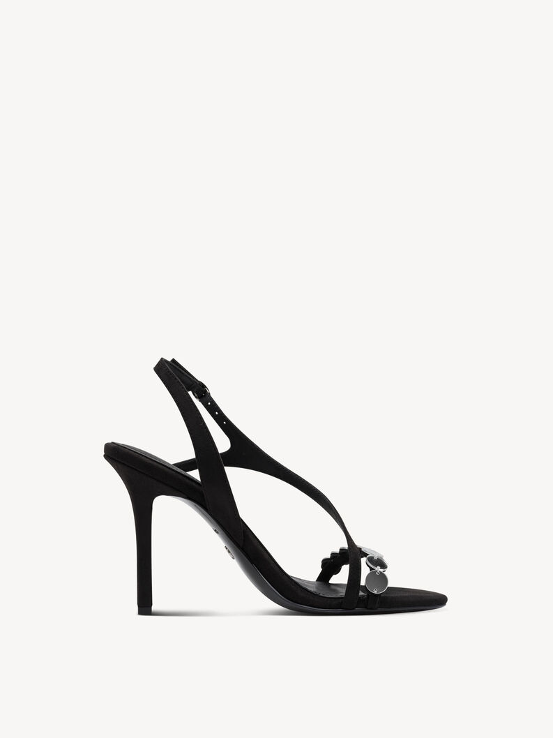 Heeled sandal, BLACK, hi-res