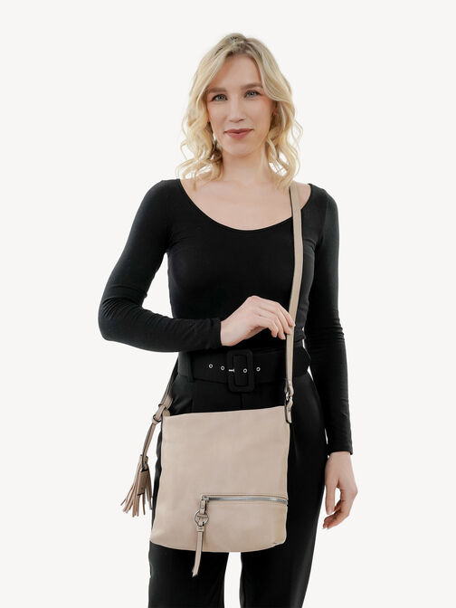 Satchel, taupe, hi-res