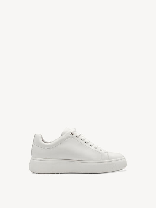 Sneaker, WHITE LEATHER, hi-res