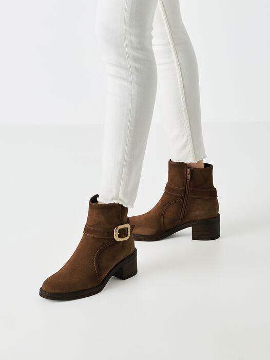 Enkellaarsje, BROWN, hi-res