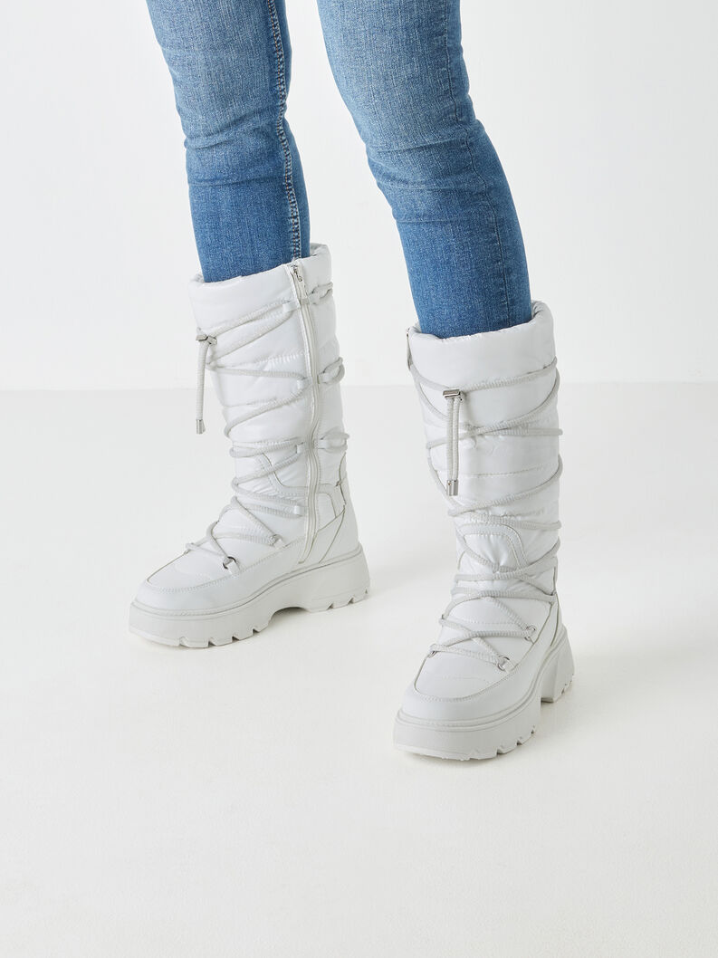 Boots - white warm lining, WHITE, hi-res