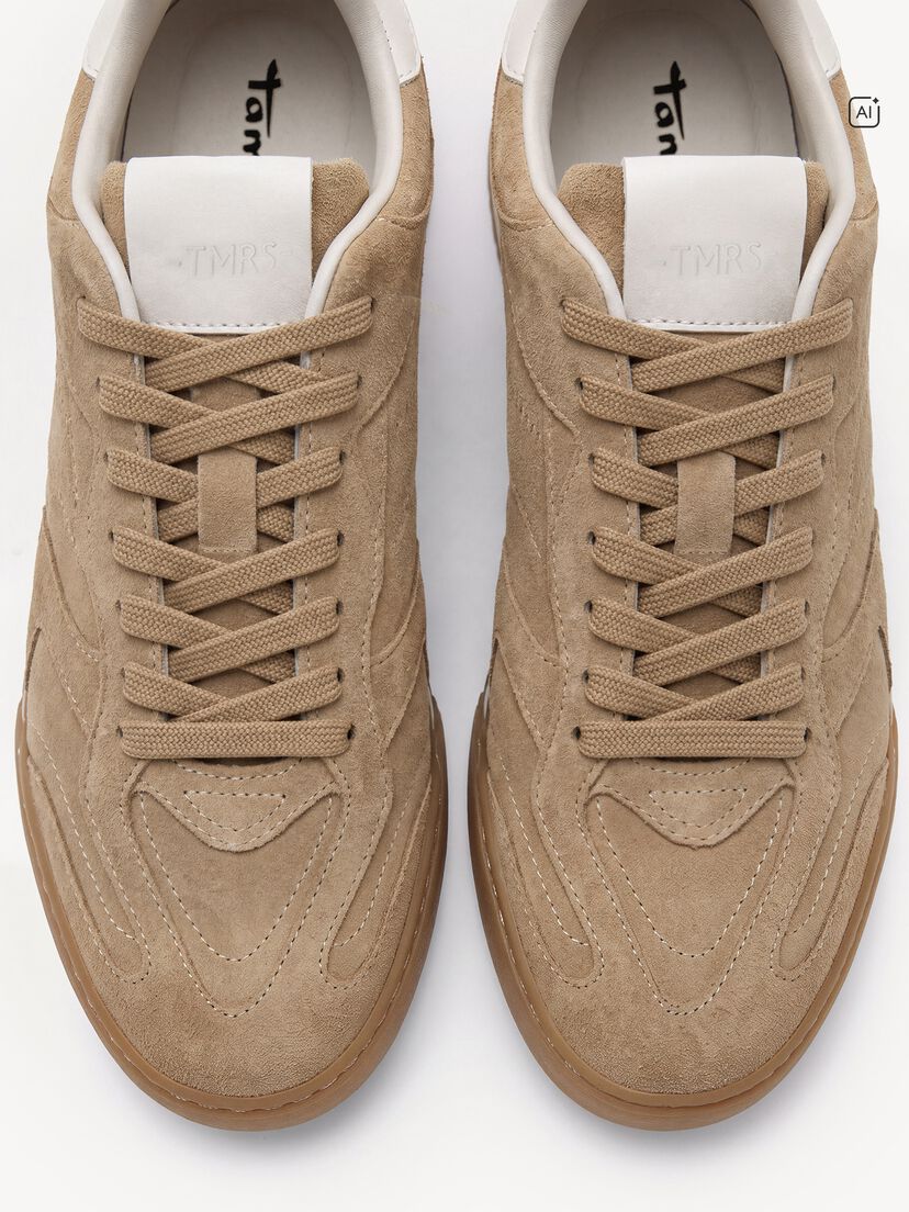 Leren Sneaker - beige, beige, hi-res