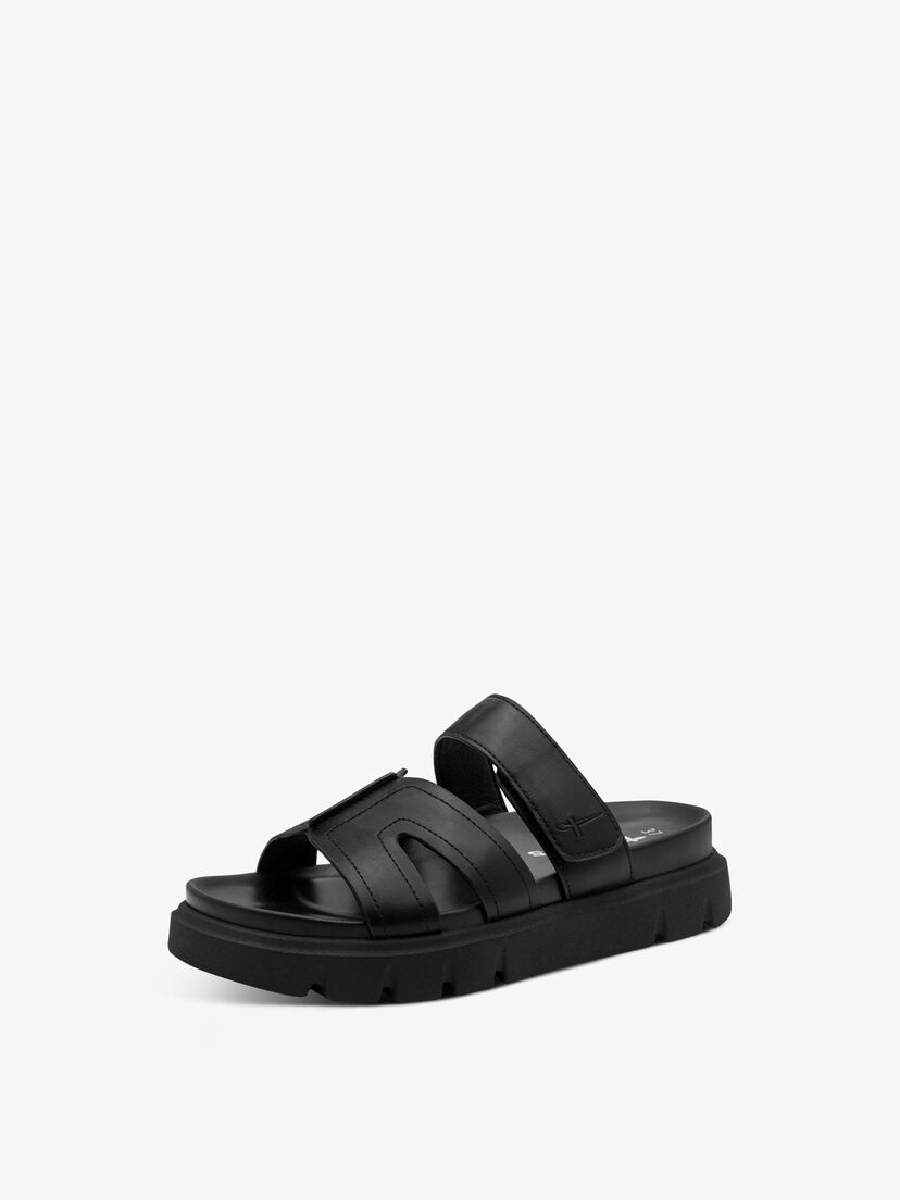 Slipper - zwart, BLACK, hi-res