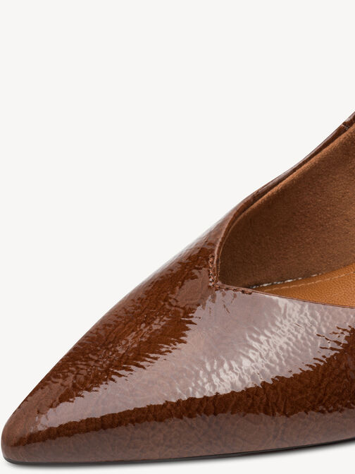 Escarpin, cognac, hi-res