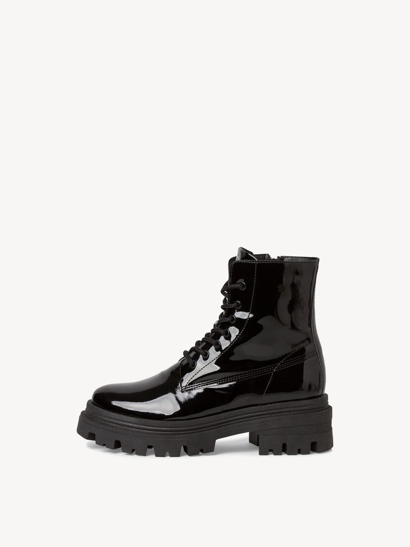 Enkellaarsje - zwart, BLACK PATENT, hi-res