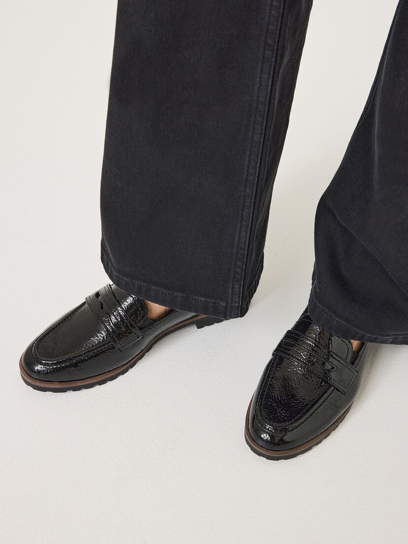 Instappers - zwart, BLACK PATENT, hi-res