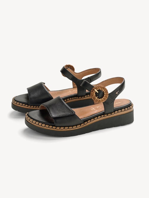 Heeled sandal, BLACK, hi-res