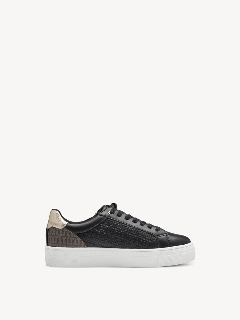 Sneaker - zwart, BLACK/GOLD, hi-res