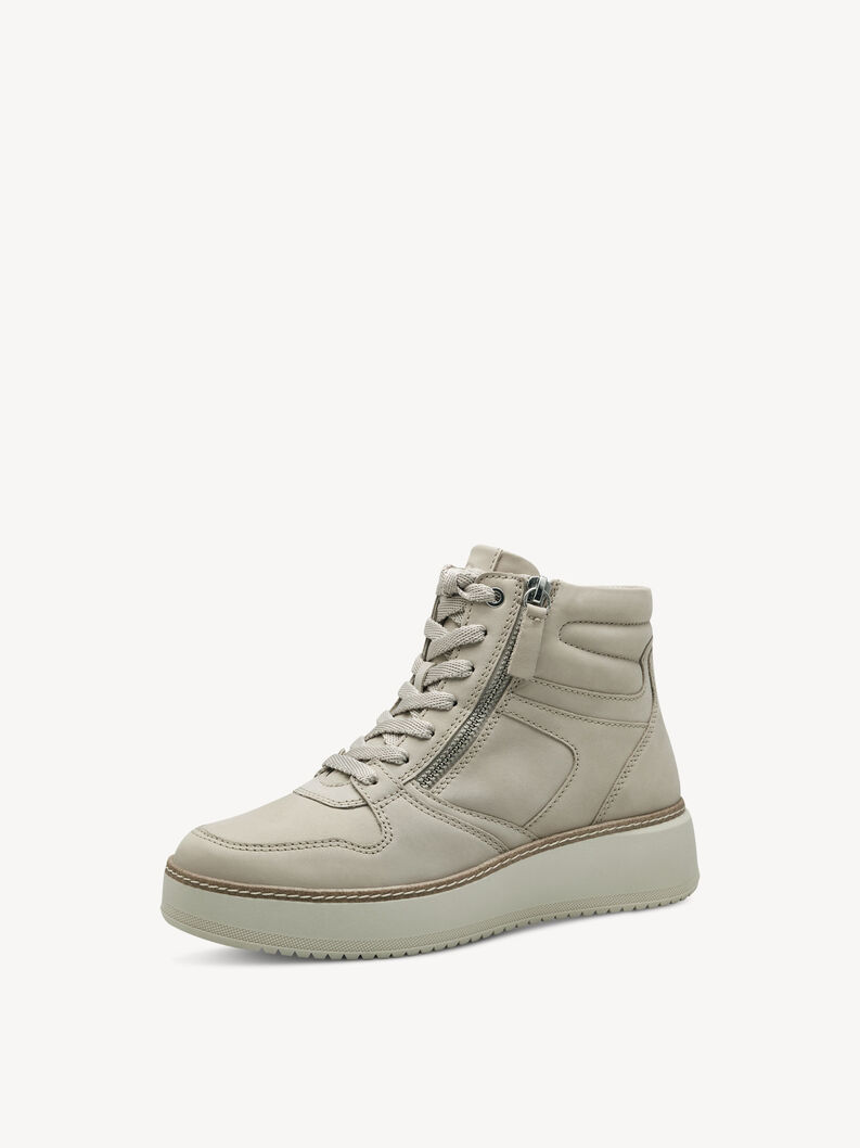 Lederstiefelette - beige, TAUPE NUBUC, hi-res