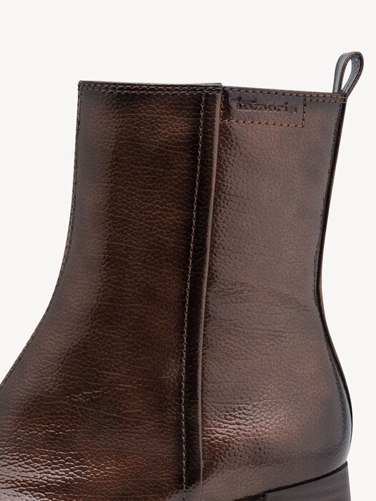 Enkellaarsje, BROWN PATENT, hi-res