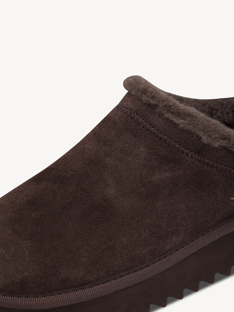 Lederpantolette - braun, MOCCA, hi-res
