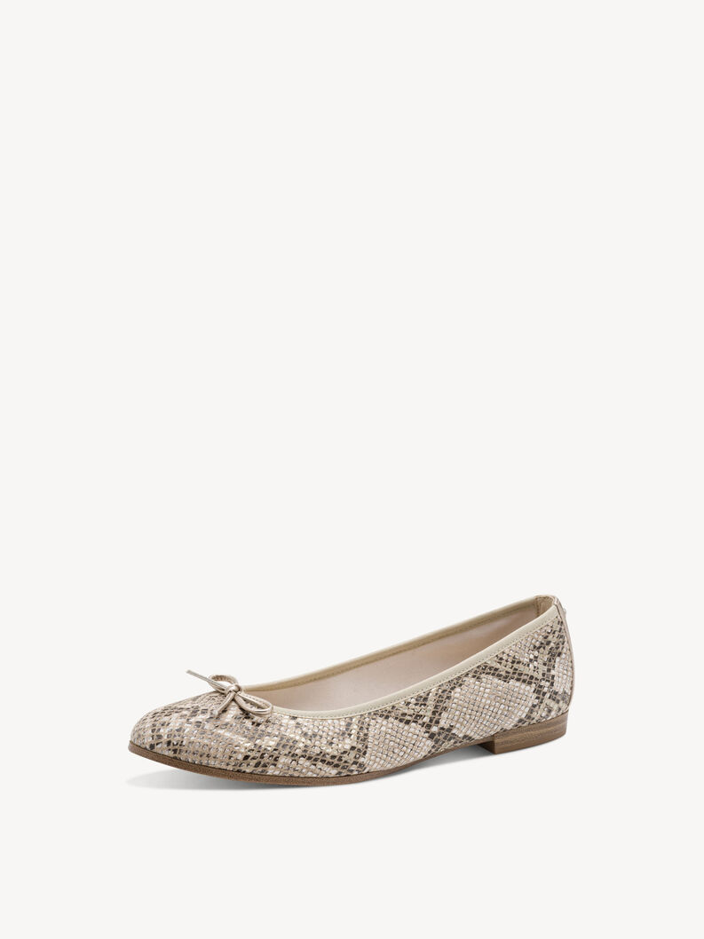 Ballerine - beige, BEIGE SNAKE, hi-res