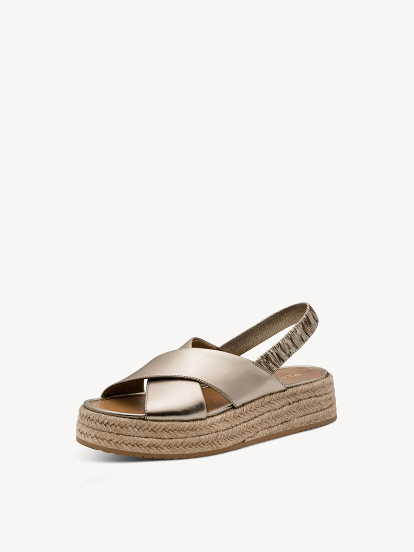 Sandaaltje - metallic, LIGHT GOLD, hi-res