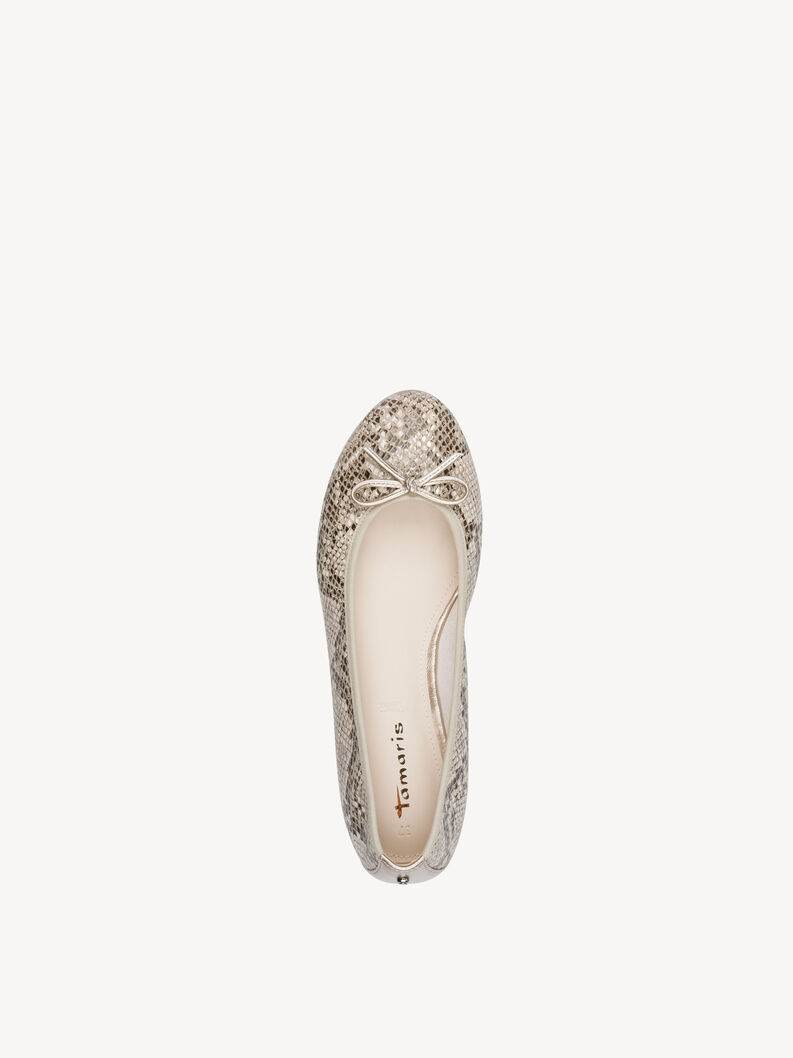 Ballerine - beige, BEIGE SNAKE, hi-res