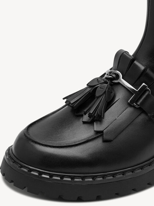 Bootie, BLACK LEATHER, hi-res