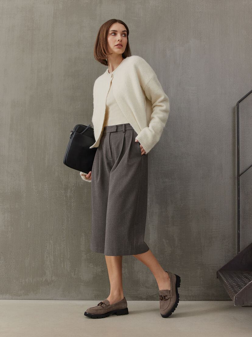 Leren Instappers - bruin, TAUPE SUEDE, hi-res