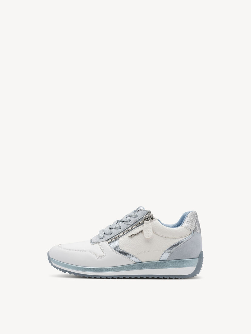 Sneaker - wit, WHITE/BLUE, hi-res